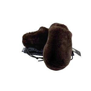 NWT APPARIS Cozy Misha Women’s Brown Faux Fur Mule Slippers w/ Dust Bag Size: 10